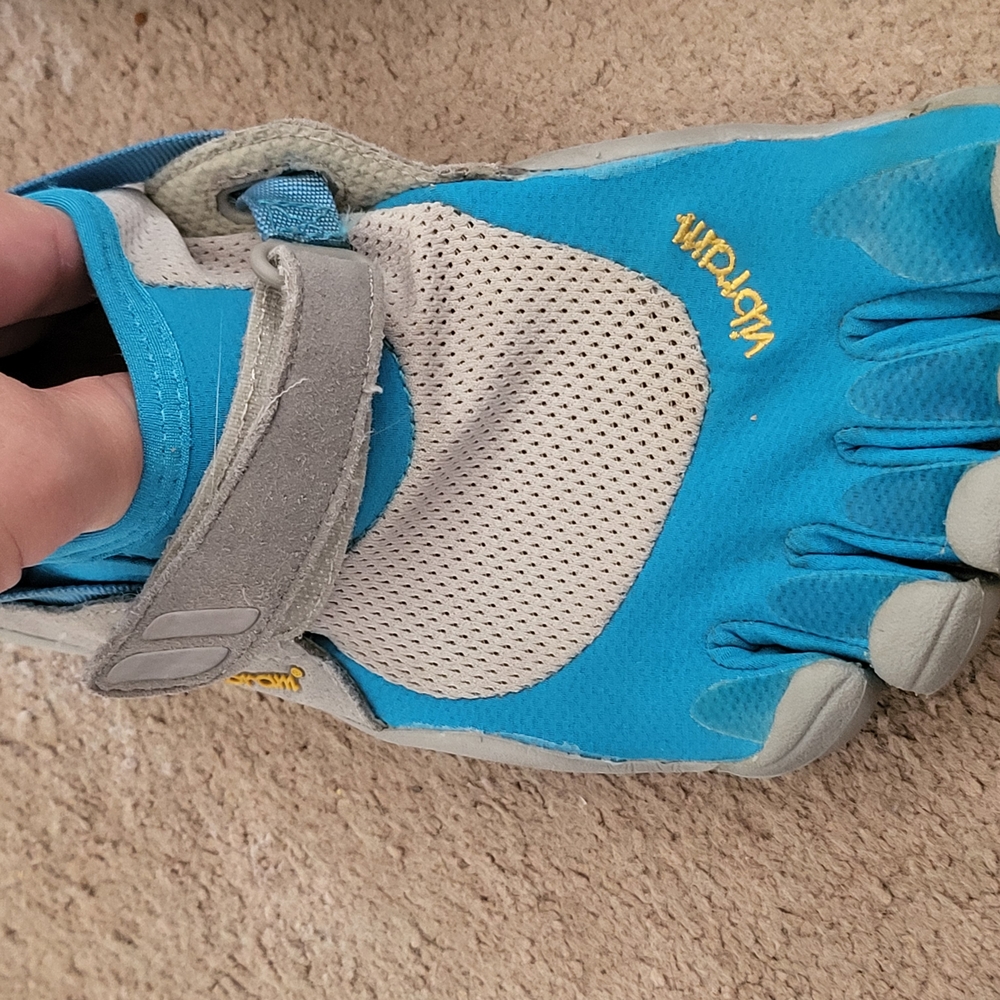 Vibram Blue and Gray FiveFingers Shoes